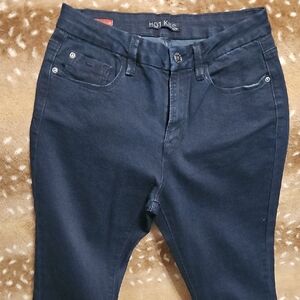 Hot Kiss Women's Flare Jeans - Dark Blue